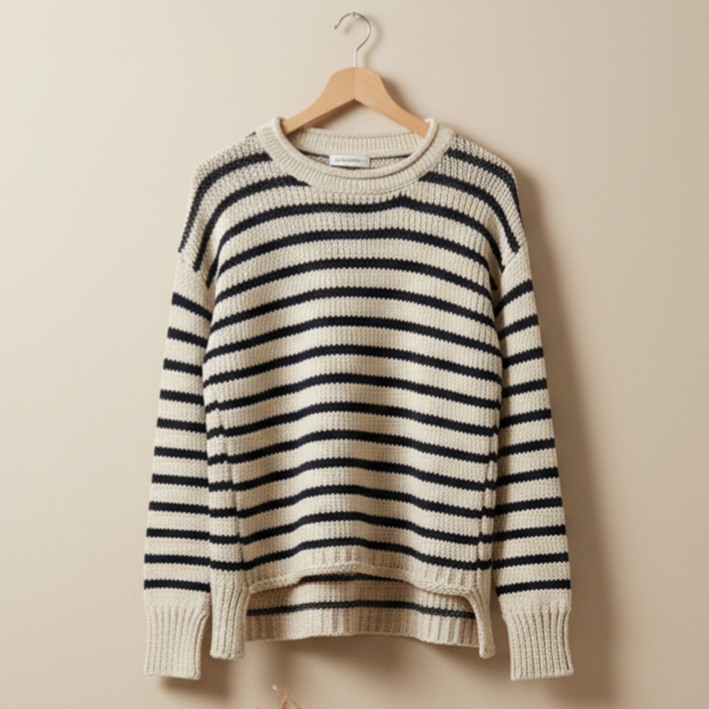 Jean-Pierre Klifa Paris Jersey Girl Viscose Sweater | Marine Blue | Size M